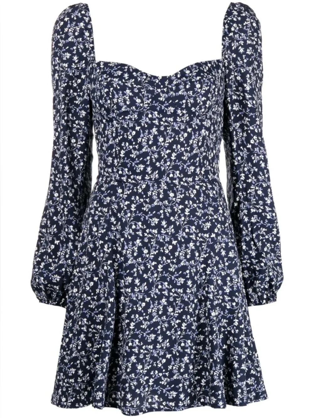 Reformation Mochi Floral-print Mini Dress In‎ Twilight Size 8